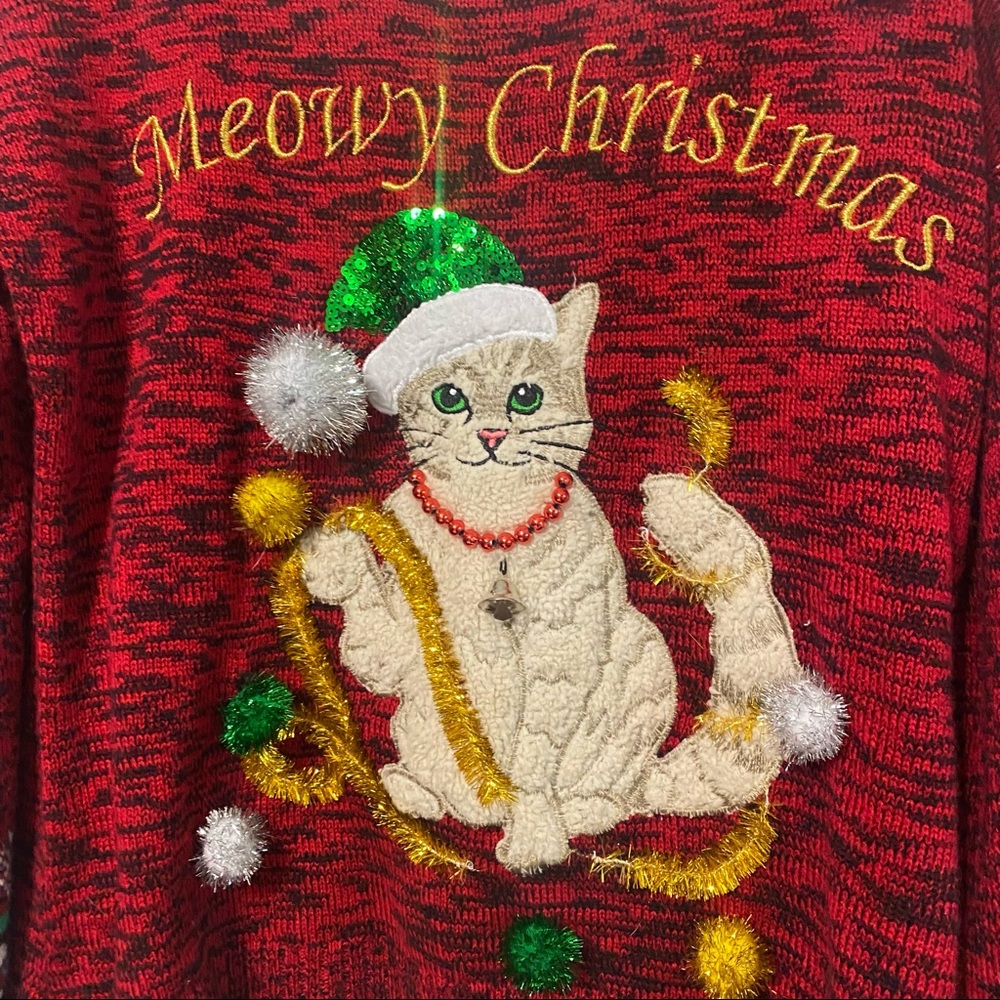 Ugly/Cute Kitty Christmas Sweater